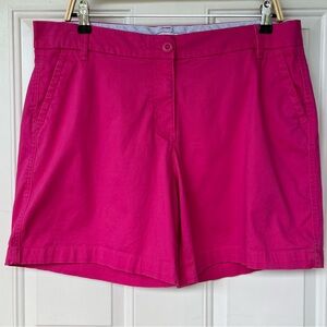 •Crown & Ivy• Fuchsia “Caroline” Chino Shorts - Size 14